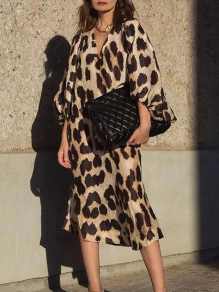 Liza - Leopard Print Dress