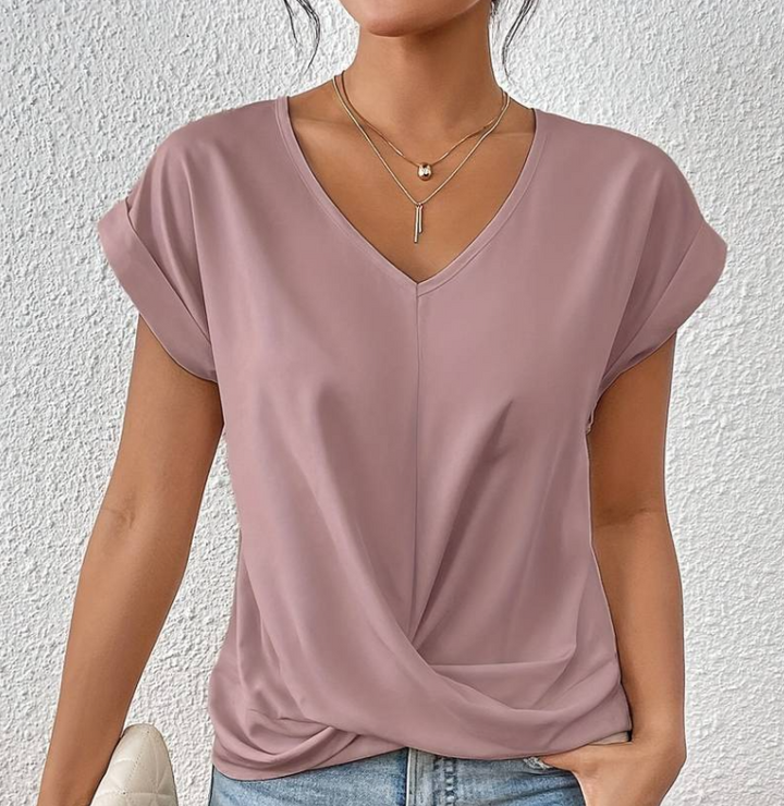 Athena™ | Tummy Tucking V-Neck Top