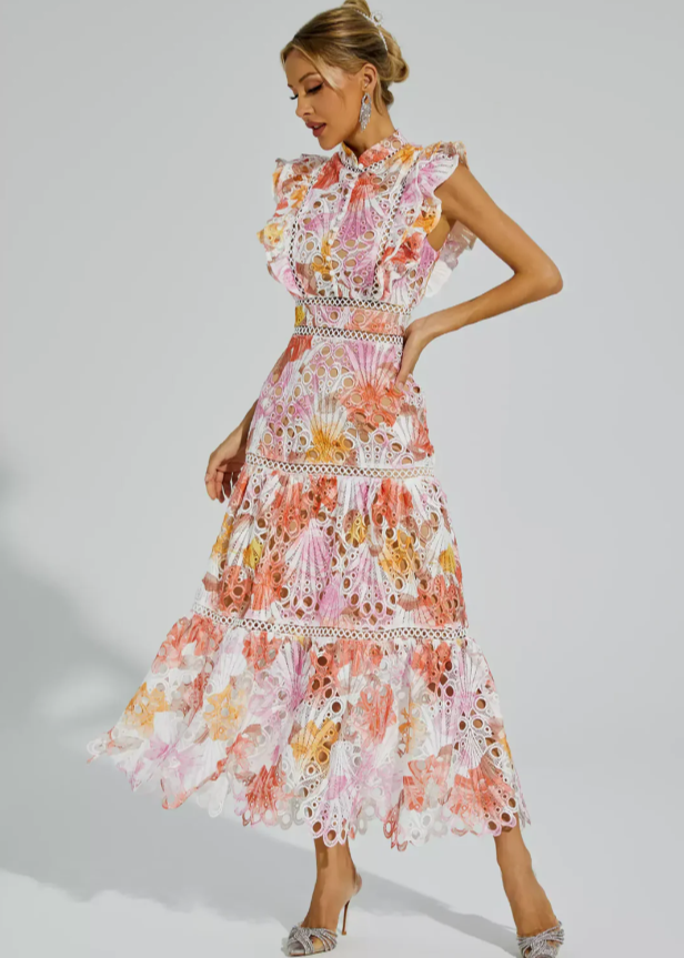 Melody - Hollow Sleeveless Maxi Dress