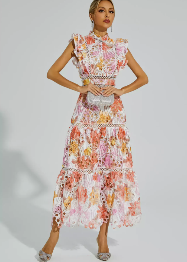 Melody - Hollow Sleeveless Maxi Dress