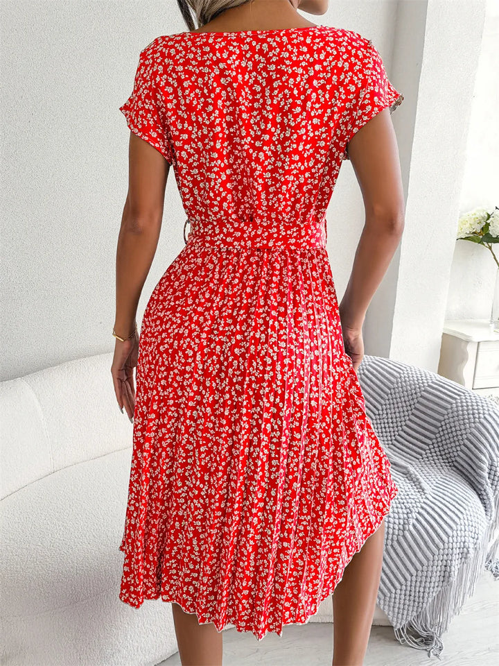 Amabel™ | Chic Floral A-Line Dress for Women