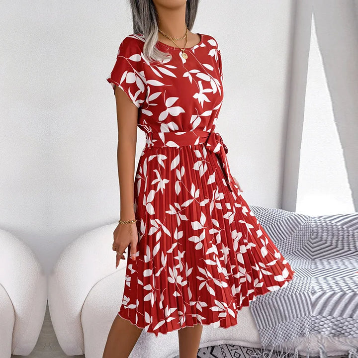 Amabel™ | Chic Floral A-Line Dress for Women