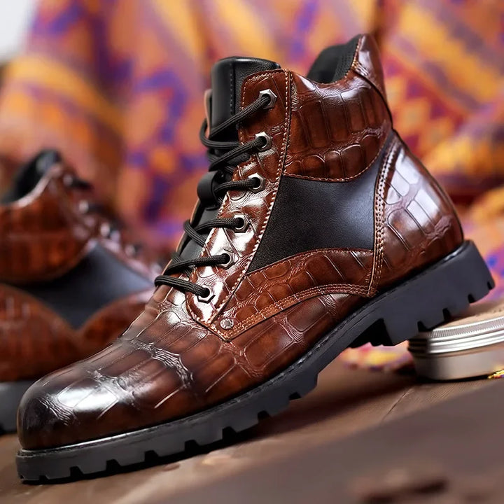 Rendell™ l- Exclusive crocodile leather boots