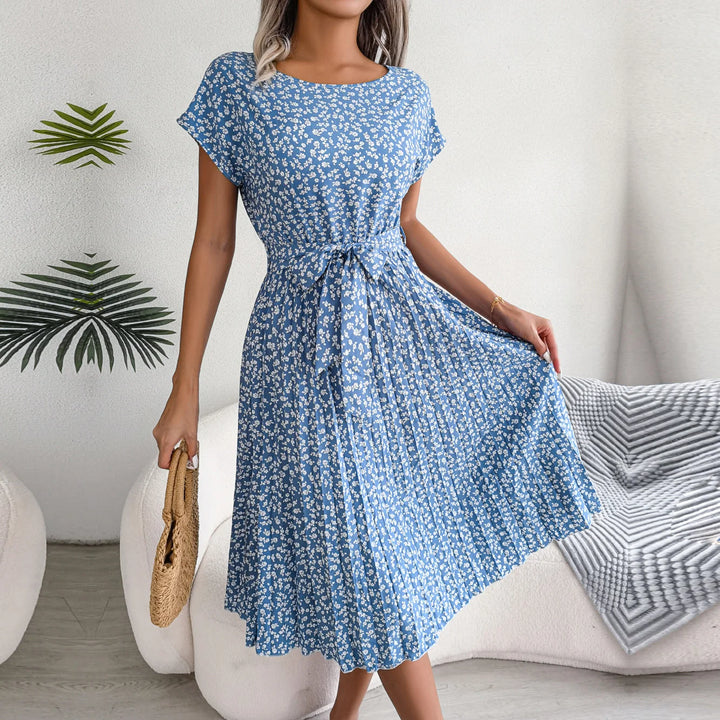 Amabel™ | Chic Floral A-Line Dress for Women