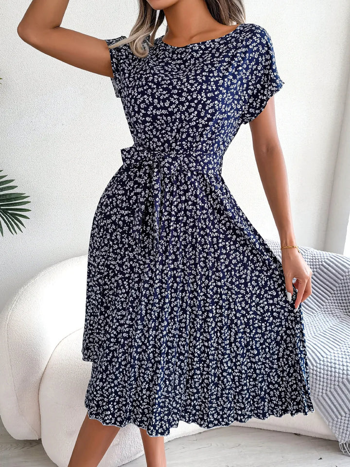 Amabel™ | Chic Floral A-Line Dress for Women