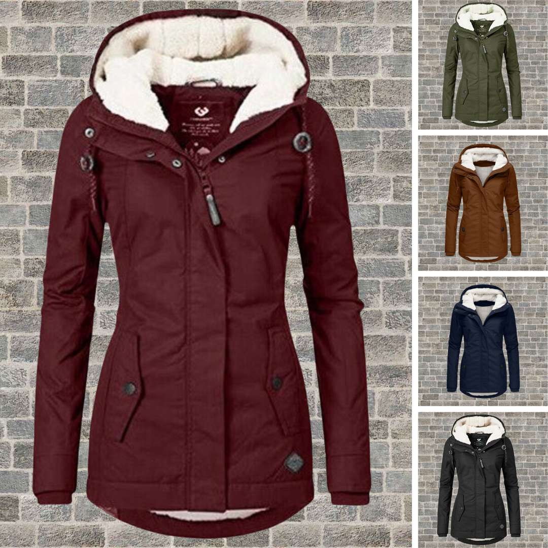 Jenna ™| - Women's Warm Cotton Sherpa Hoodie