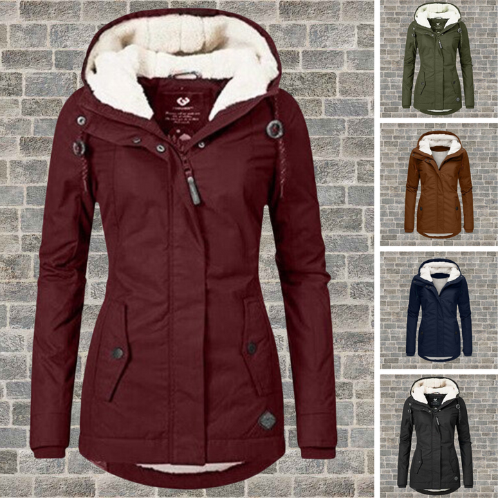Jenna ™| - Women's Warm Cotton Sherpa Hoodie