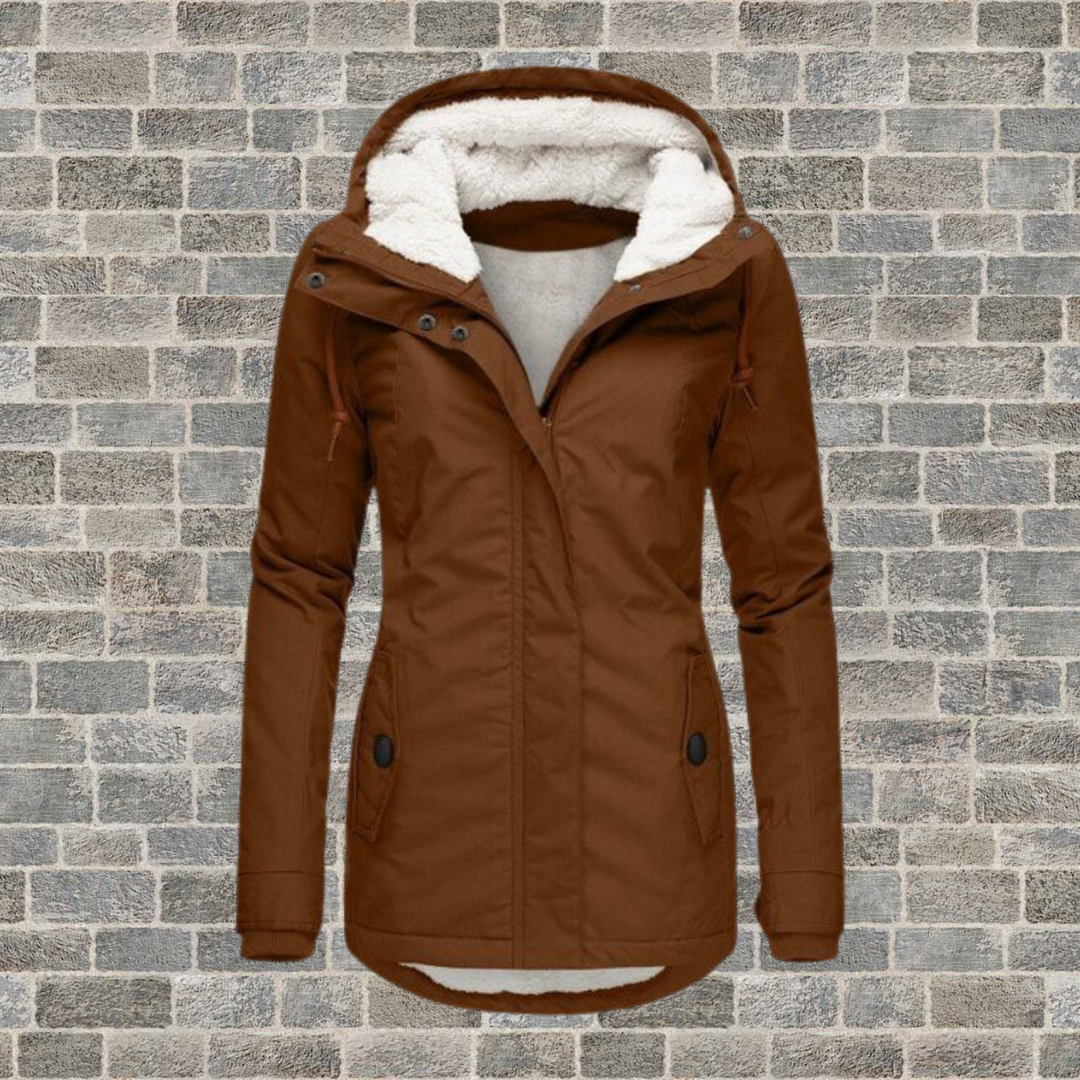 Jenna ™| - Women's Warm Cotton Sherpa Hoodie