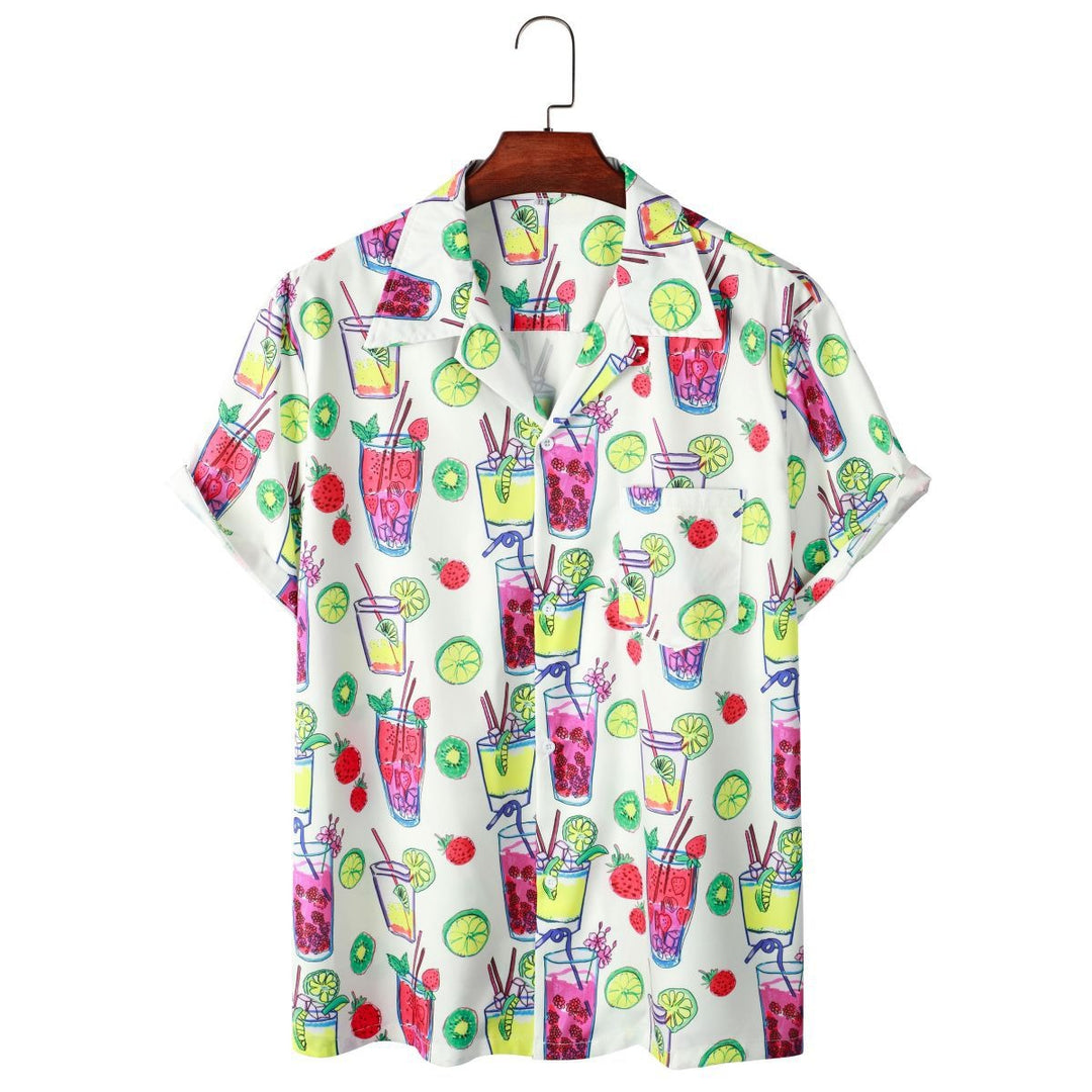 Alberto™ | Seaside Escape Short Sleeve Hawaiian Shirt