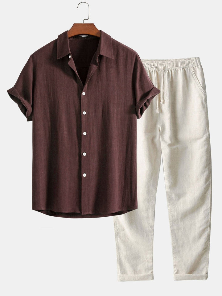 Alexander™ | Linen Polo & Trouser Set