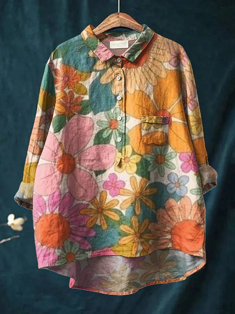 Layla™ | Floral Art Shirt