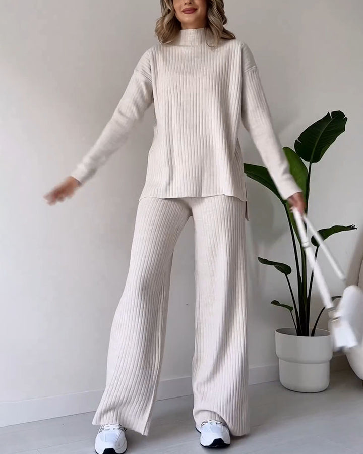 Dalia™ | Chic slit casual two-piece set
