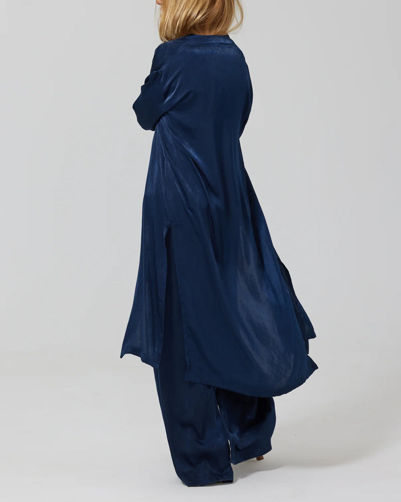 Carly™ | Fashionable Satin Top & Pants Cardigan Four-Piece Set