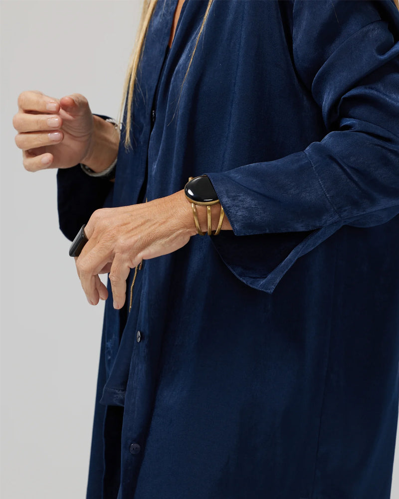 Carly™ | Fashionable Satin Top & Pants Cardigan Four-Piece Set