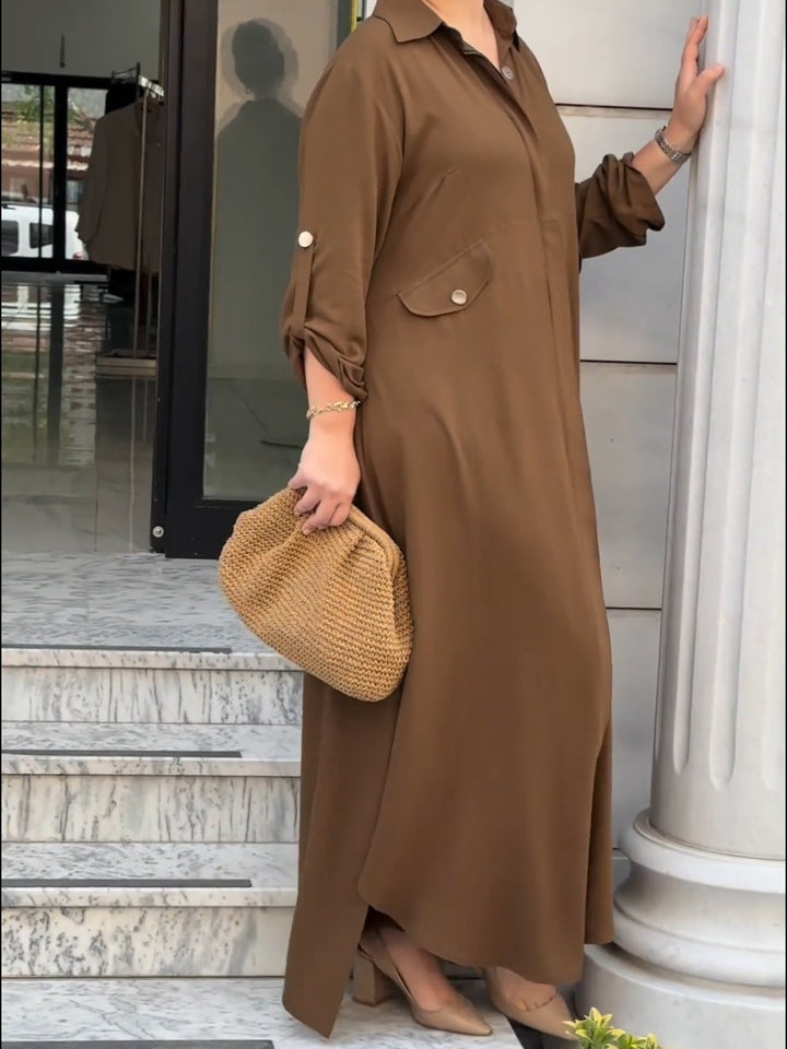 Milla™ - Casual Long Dress with Pants Set