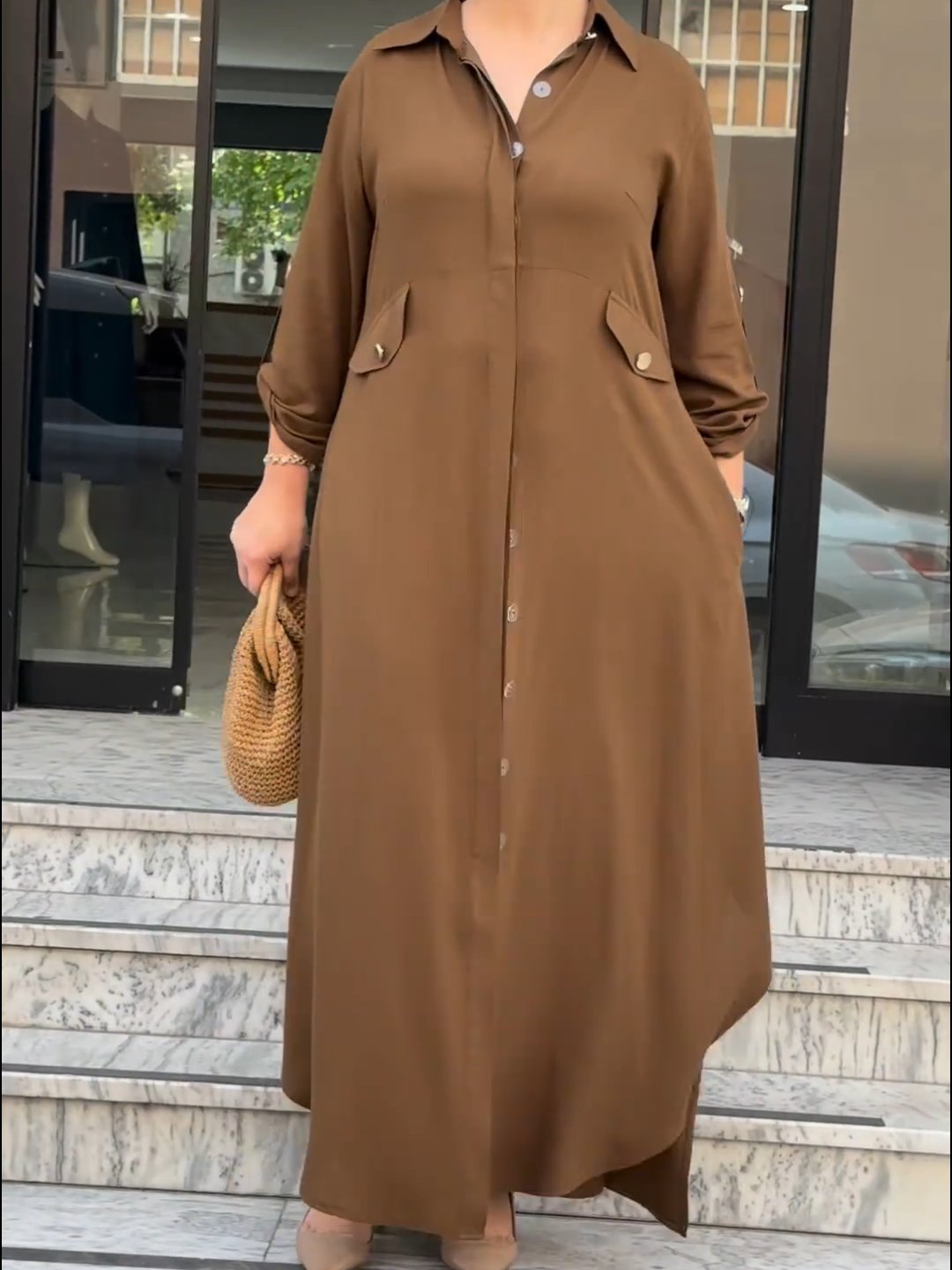 Milla™ - Casual Long Dress with Pants Set
