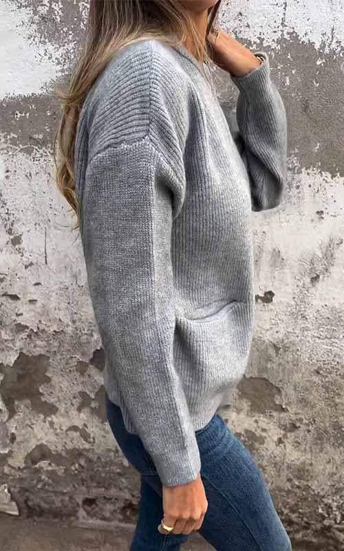 Marcia™|  - Cozy zip-up cardigan