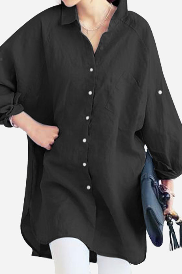 Bianca™ | Oversized Linen Shirt