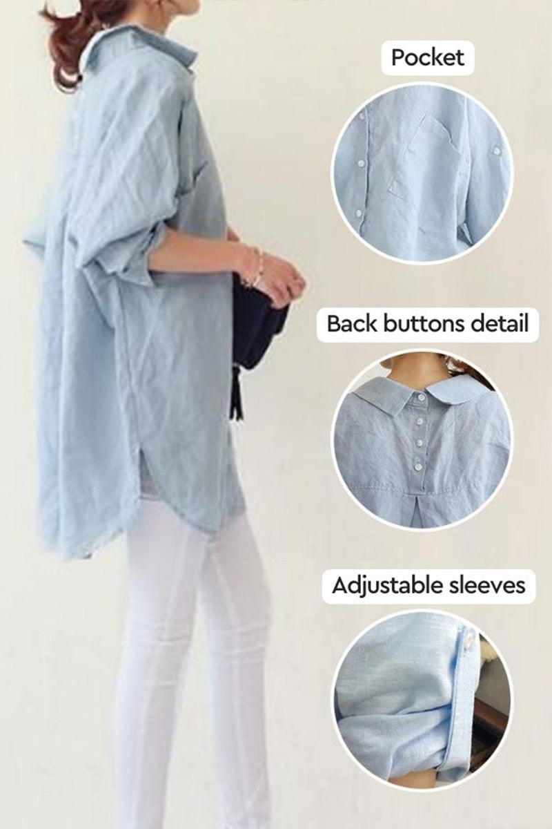 Bianca™ | Oversized Linen Shirt