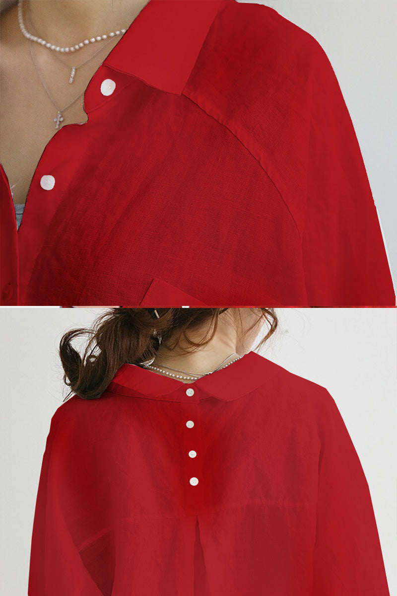 Bianca™ | Oversized Linen Shirt