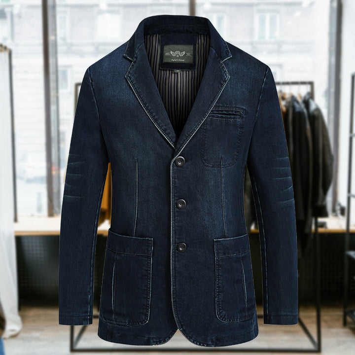 BIAGIO™ | Men's 3-Button Denim Blazer