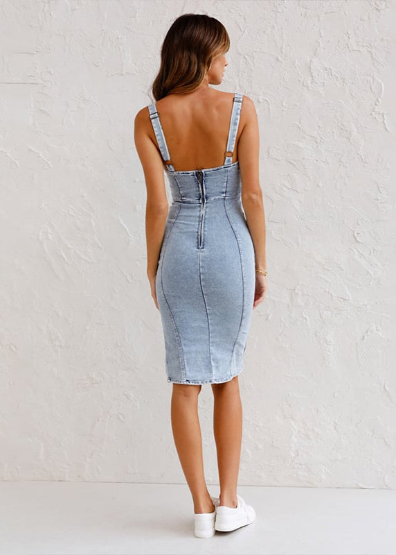Jessy™ | Elegant Denim Dress