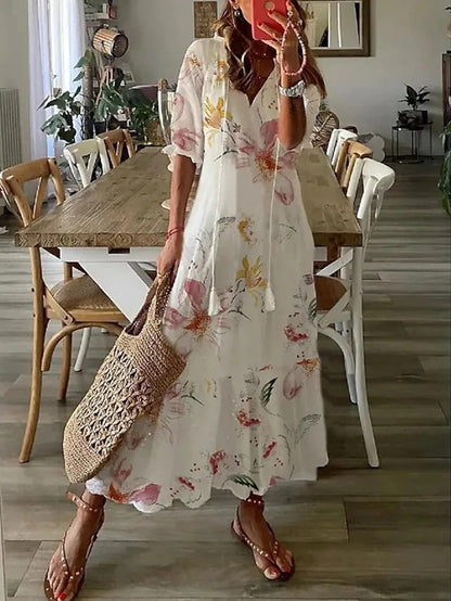 Dianna™l  - Boho Tummy Coverage Dress
