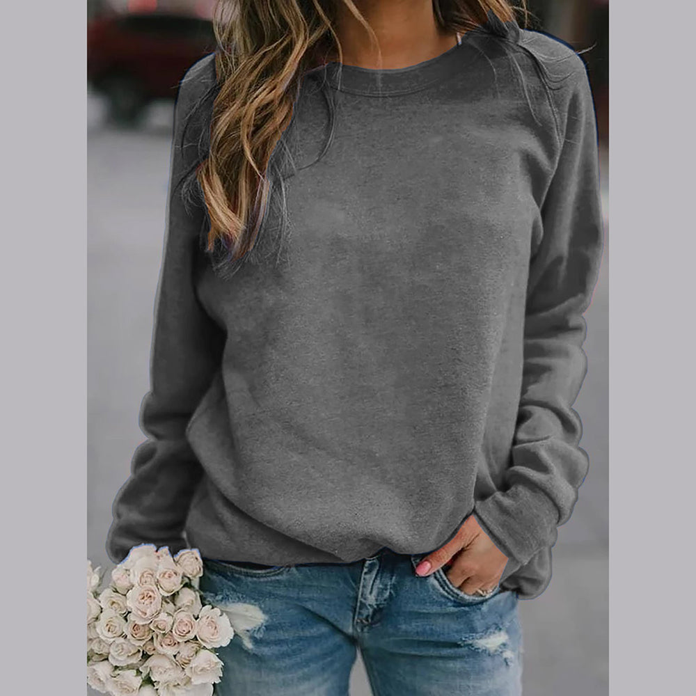 Eliza™| - Stylish, comfortable crew neck sweatshirt