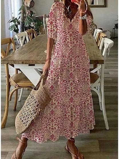 Dianna™l  - Boho Tummy Coverage Dress